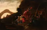 Moses Striking the Rock by Jacob Willemsz de Wet, Oil on wood panel, offered Nov 2011