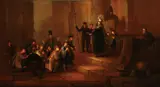 Gerrit de Wet, Joseph Accusing Benjamin, Oil on cradled wood panel