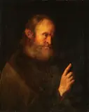 A Philosopher’s Head by Christian Wilhelm Ernst Dietrich, Oil on canvas, offered Nov 2011