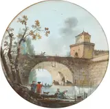Italian School, Landscapes with Figures (a pair)