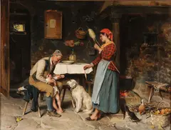 The Happy Family by Luigi Bechi, Oil on canvas, offered Nov 2011