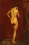 George Hayter, Standing Female Nude, circa 1858, Oil on canvas