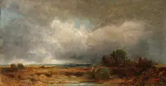 Approaching Storm by Gröbmüller, circa 1940, Oil on board, offered Nov 2011