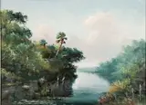 Harold Newton, Everglades, Oil on board