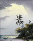 Harold Newton, A Break in the Weather, Oil on board