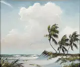 Harold Newton, Light Breeze Along the Shore, Oil on board