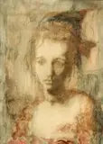 Conger Metcalf, Portrait of Young Woman with Hair Ribbon