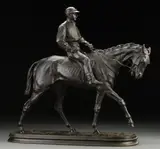 Pierre-Jules Mêne, Jockey on Horse - circa 1865