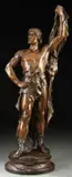 Eugène Marioton, Jeunesse D’Hercule – The Young Hercules, Bronze with dark brown patina