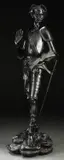 Jacques-Louis Gautier, Don Quixote, Bronze with black patina