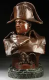 Renzo Colombo, Bust of Napoleon, circa 1885, Bronze with reddish-brown patina