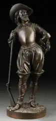 Rolando by Edmond Lévêque, Bronze with dark brown patina, offered Nov 2011