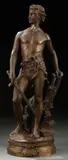 Adrian Etienne Gaudez, Le Devoir, Bronze with brown patina