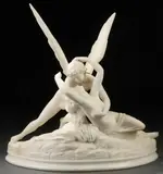 Antonio Canova, Psyche Revived by Cupid’s Kiss, Carved marble