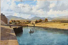 Gerald Coulson, Mountains of Morne - Northern Ireland, Oil on canvas