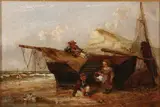 James Edwin Meadows, Awaiting the Turn of the Tide, 1857, Oil on canvas