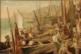 Patrick Henry Bruce, Preparing to Set Sail - A Harbor Scene, Oil on canvas