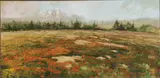 Philip Hermogenes Calderon, Expansive Alpine Meadow, Oil on canvas