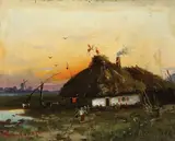 Karazin, Dacha with Figure, circa 1890, Oil on canvas