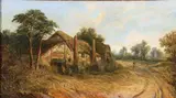 Walter Wallor Caffyn, An Essex Village, 1888, Oil on canvas