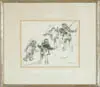 Skipping Rope by Ashley Bryan, Watercolor sketch shows four people skipping rope, sold Aug 2004