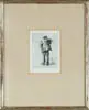 Isabel Bishop, Standing Man, Etching on paper limited edition 10/100. Scene shows standing man with back to viewer. Pencil signed lower right