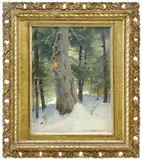 Emile Albert Gruppe, Winter Wood Interior