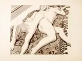 Philip Pearlstein, Male and Female Nudes on Spanish Rug