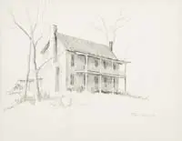 Joyce Williams, Three Works, All signed “Joyce Williams” and in black mattes. All pencil sketches of buildings