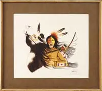 Rance Hood, War Chief, Limited edition print numbered “1172/1500″