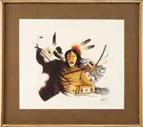 Rance Hood, War Chief, Limited edition print numbered “1172/1500″
