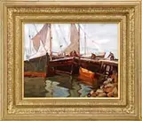 Emile Albert Gruppe, Gloucester Harbor Scene