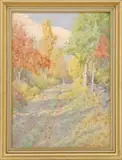 Charles Copeland, Two Landscapes, 1) Watercolor coastal scene with water, rocks and beach signed “Copeland”