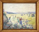 Signed, Working the Hay Fields