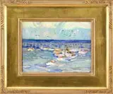 Armin Carl Hansen, Inner Harbor with Boats