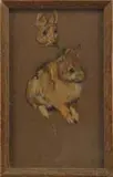 Will Rowland Davis, Rabbit Study, Pastel on brown paper