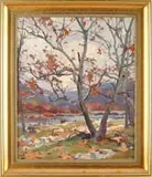 Emile Albert Gruppe, Buttonwood Trees, Mohawk Trail