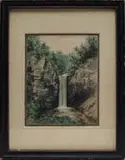 Alfred Thompson Bricher, Falls at Taughauusck on Lake Cayuga