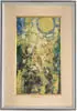 Karl Zerbe, Study for “Growth, Acrylic on canvas abstract scene in colors of yellow, green and blue
