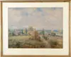 William Henry Holmes, Country Landscape, Watercolor depicting countryside with trees and landscape