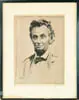 Walter Ernest Tittle, Lincoln, Half portrait of Lincoln in a black and white engraving