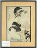 Utamaro Hitsu, Two Women, Early woodblock Japanese print shows two women in ceremonial robes