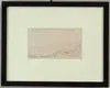 Rockwell Kent, Parry Harbor, Looking South Oct, 19”. Pencil drawing on paper shows sketch of hills along coast