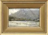 Albert Bierstadt, View Overlooking Mountains