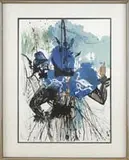 Untitled by Salvador Dalí, Limited edition highlighted print of two men in abstract. Pencil signed and numbered “283/300″, sold Feb 2012