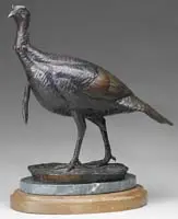 Lee Lester, Turkey, Bronze model of a standing turkey