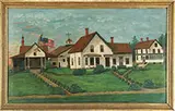 S. Thomas, American Farmstead Compound, Oil on canvas