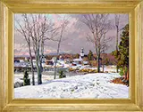 Thomas M. Nicholas, Clearing Storm, Essex, Large oil on canvas