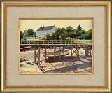 Lou Bonamarte, Nina Ii at Tenants Harbor, Oil on canvas