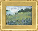 Keith Oehmig, Landscape with Water & Flowers, Light oil